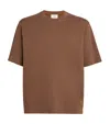 Ami Alexandre Mattiussi Round Neck Short Sleeve T-shirt In Brown