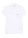 Ami Alexandre Mattiussi Ami Paris Cotton Polo In White