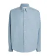 Ami Alexandre Mattiussi Cotton Poplin Shirt In Blue