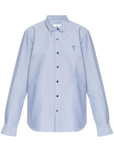 Ami Alexandre Mattiussi Cotton Shirt In Blue