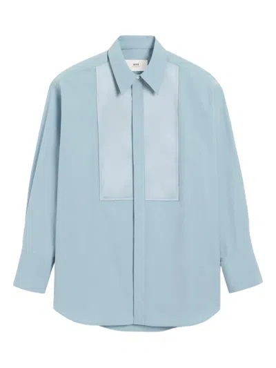 Ami Alexandre Mattiussi Cotton Shirt In Blue