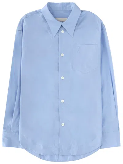 Ami Alexandre Mattiussi Cotton Shirt In Blue