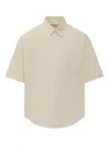 Ami Alexandre Mattiussi Ami Paris Boxy Shirt In Neutrals