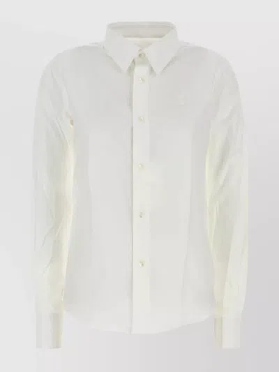 AMI ALEXANDRE MATTIUSSI COTTON SHIRT WITH LONG SLEEVES AND TAILORED FIT