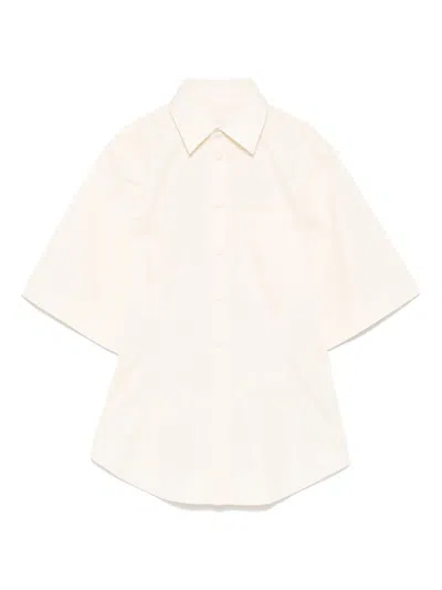 Ami Alexandre Mattiussi Cotton Short-sleeve Shirt In Nude