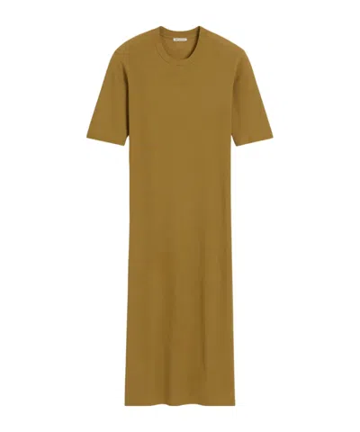AMI ALEXANDRE MATTIUSSI COTTON SHORT-SLEEVED DRESS