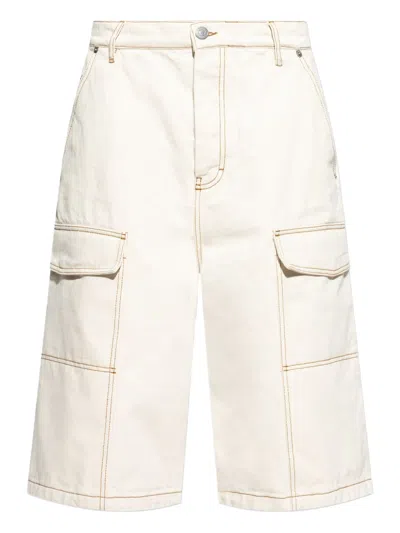 AMI ALEXANDRE MATTIUSSI COTTON SHORTS