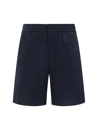 Ami Alexandre Mattiussi Ami Paris Cotton Satin Bermuda Shorts In Black