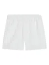 Ami Alexandre Mattiussi White Cotton Large Fit Shorts White In White