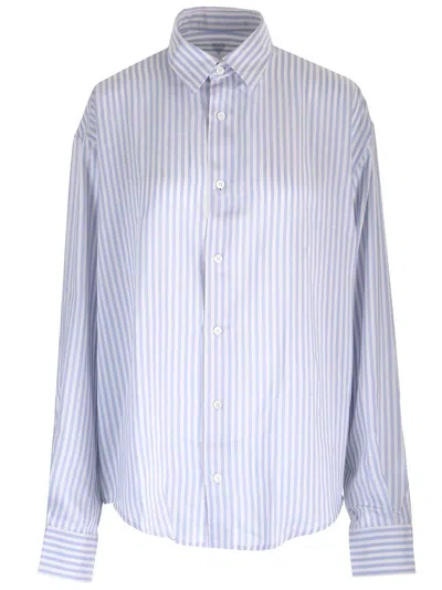 Ami Alexandre Mattiussi Cotton Silk Shirt Shirts White In Multi