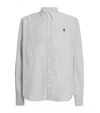 Ami Alexandre Mattiussi Cotton Stripe Shirt In Gray