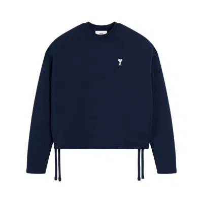 Ami Alexandre Mattiussi Long Sleeve Sweatshirt In Black