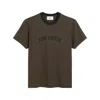 Ami Alexandre Mattiussi Cotton T Shirts In Burgundy