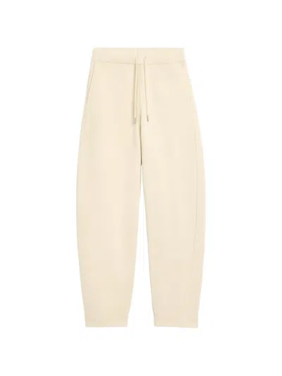 Ami Alexandre Mattiussi Cotton Track Pants With Heritage Ami Paris Label In Neutral