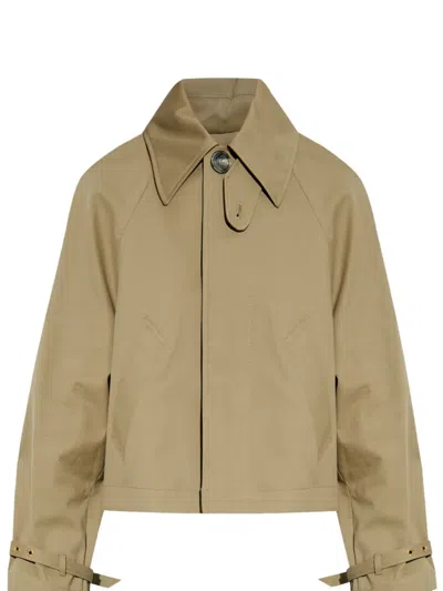 AMI ALEXANDRE MATTIUSSI COTTON TRENCH JACKET