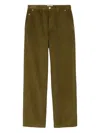Ami Alexandre Mattiussi Ami Paris Bronze Corduroy Trousers Men In Multi
