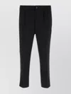 Ami Alexandre Mattiussi Black Trousers With Rear Pockets In Wool Man