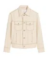 Ami Alexandre Mattiussi Classic Denim Jacket With Structured Silhouette In White
