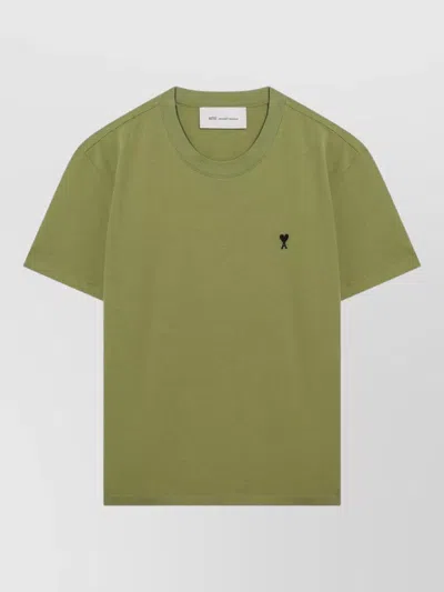 Ami Alexandre Mattiussi Cotton T-shirt In Green