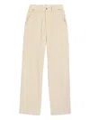 Ami Alexandre Mattiussi Denim Trousers With Belt Loops In Neutral