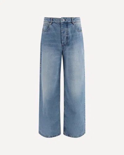 Ami Alexandre Mattiussi Cotton Wide-leg Jeans In Blue
