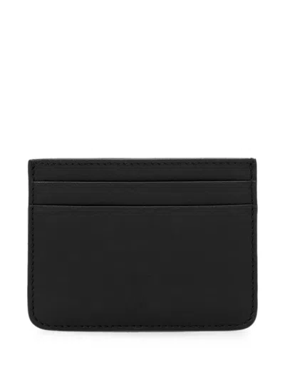 Ami Alexandre Mattiussi Cowhide-leather Card-holder With Ami De Coeur In Black