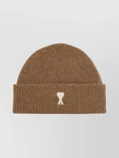Ami Alexandre Mattiussi Cozy Alpaca Blend Knit Beanie Hat