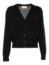 Ami Alexandre Mattiussi Ami Paris Ami Paris De Coeur Cardigan In Negro