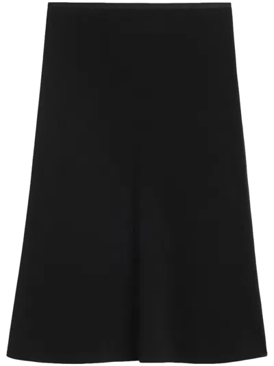 Ami Alexandre Mattiussi Pencil Midi Skirt In Black