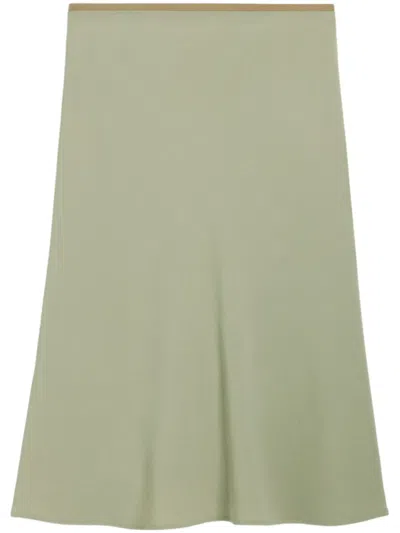 Ami Alexandre Mattiussi Midi Skirt In Sauge