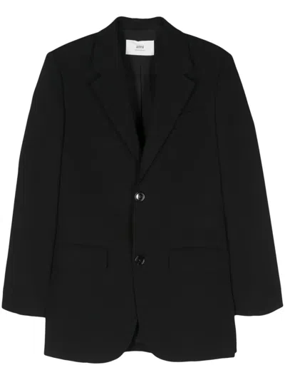 Ami Alexandre Mattiussi Ami Paris Jacket In Navy Blue
