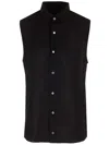 Ami Alexandre Mattiussi Crepe Viscose Top Shirts Black