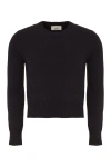 Ami Alexandre Mattiussi Ami Paris Crew-neck Cashmere Sweater In Blue