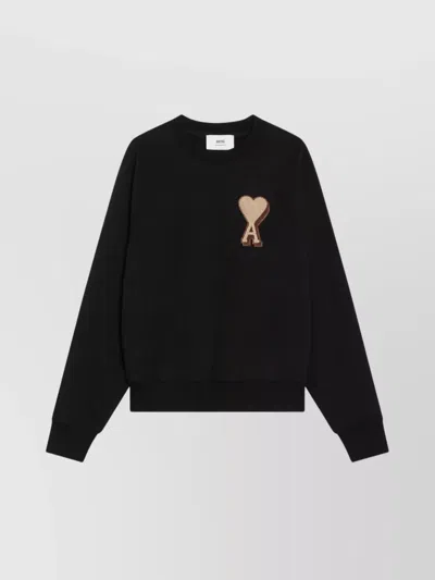 AMI ALEXANDRE MATTIUSSI CREW NECK LONG SLEEVE JUMPER