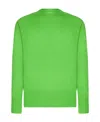 Ami Alexandre Mattiussi Crew-neck Long-sleeve Jumper In Green
