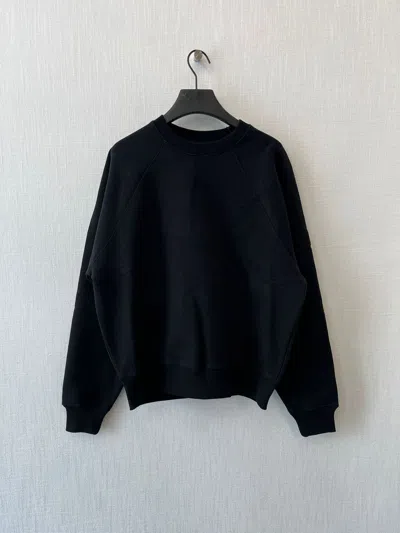 Ami Alexandre Mattiussi Crew Neck Long Sleeve Sweatshirt In Black