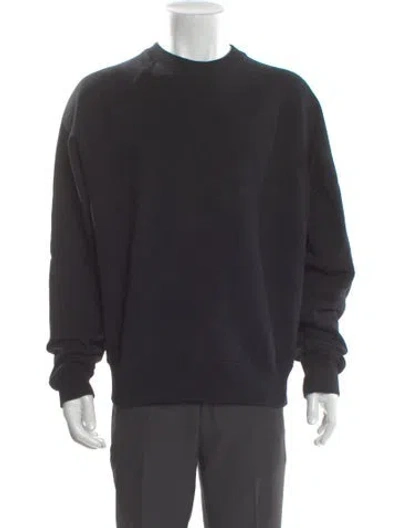Pre-owned Ami Alexandre Mattiussi Crew Neck Long Sleeve Sweatshirt In Black