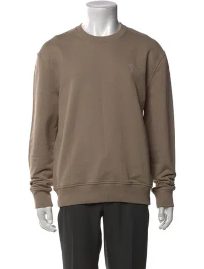 Pre-owned Ami Alexandre Mattiussi Crew Neck Long Sleeve Sweatshirt In Neutral