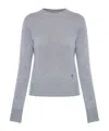 Ami Alexandre Mattiussi Crew Neck Long-sleeved Sweater In Gray