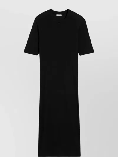 Ami Alexandre Mattiussi Ami Paris Cotton T-shirt Dress In Black