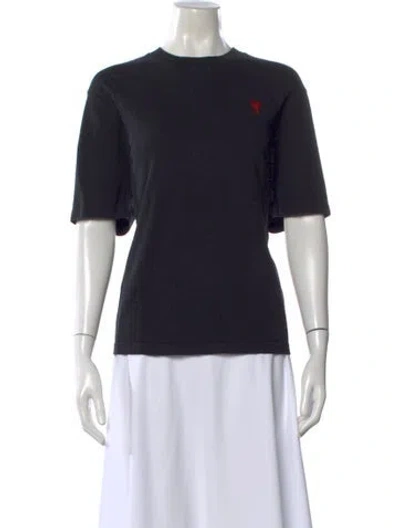 Pre-owned Ami Alexandre Mattiussi Crew Neck Short Sleeve T-shirt In Black