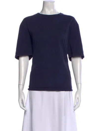 Pre-owned Ami Alexandre Mattiussi Crew Neck Short Sleeve T-shirt In Blue