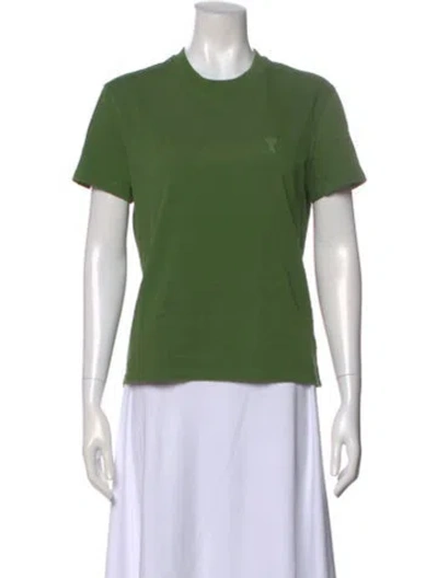 Pre-owned Ami Alexandre Mattiussi Crew Neck Short Sleeve T-shirt In Green