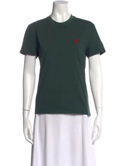 Pre-owned Ami Alexandre Mattiussi Crew Neck Short Sleeve T-shirt In Green