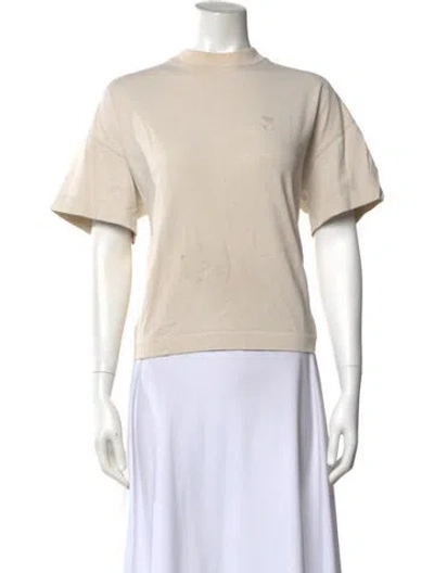 Pre-owned Ami Alexandre Mattiussi Crew Neck Short Sleeve T-shirt In Neutral