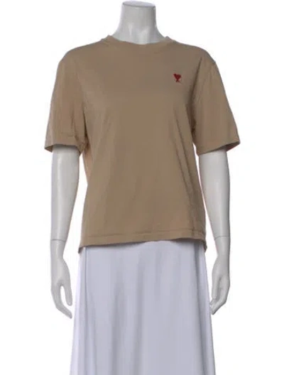 Pre-owned Ami Alexandre Mattiussi Crew Neck Short Sleeve T-shirt In Neutral