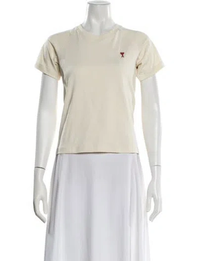 Pre-owned Ami Alexandre Mattiussi Crew Neck Short Sleeve T-shirt In Neutral