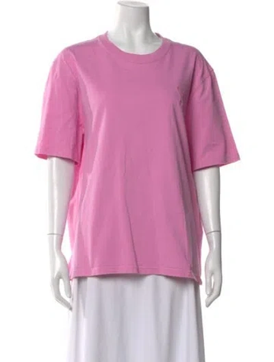 Pre-owned Ami Alexandre Mattiussi Crew Neck Short Sleeve T-shirt In Pink