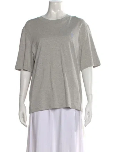 Pre-owned Ami Alexandre Mattiussi Crew Neck Short Sleeve T-shirt W/ Tags In Gray