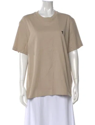 Pre-owned Ami Alexandre Mattiussi Crew Neck Short Sleeve T-shirt W/ Tags In Neutral
